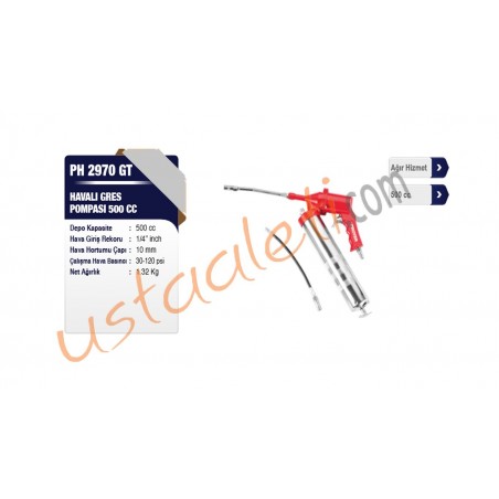 Proter PH 2970 GT Havalı Gres Pompası 500 CC