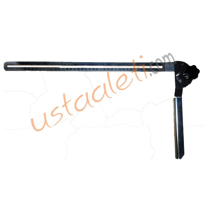 Kristal Zümrüt-Yakut Açılı Çelik Gönye