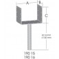 Ermo EKO U-Form 80 Pergola Ayağı