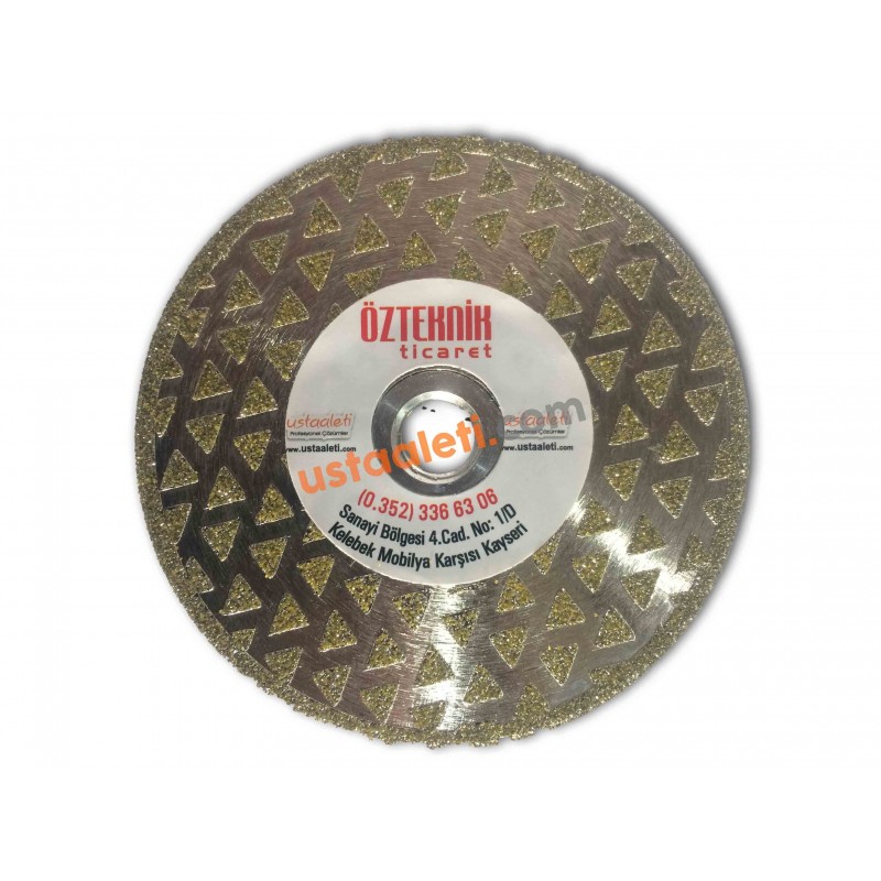 100 mm. M14 Pahlı Elektrolize Elmas Testere 100 mm. M14 Pahlı Elektrolize Elmas Testere