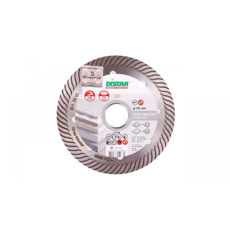 Distar Gres Master Elmas Testere 115 mm. Distar Gres Master Elmas Testere 115 mm.