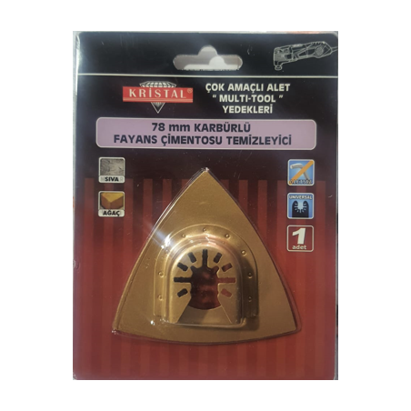 Raspalama Multi Tool 78 mm Karbürlü Fayans Çimento Temizleyici