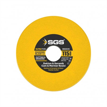SGS 2245 115 mm. Cam-Dekton-Seramik-Mermer Kesme Testeresi